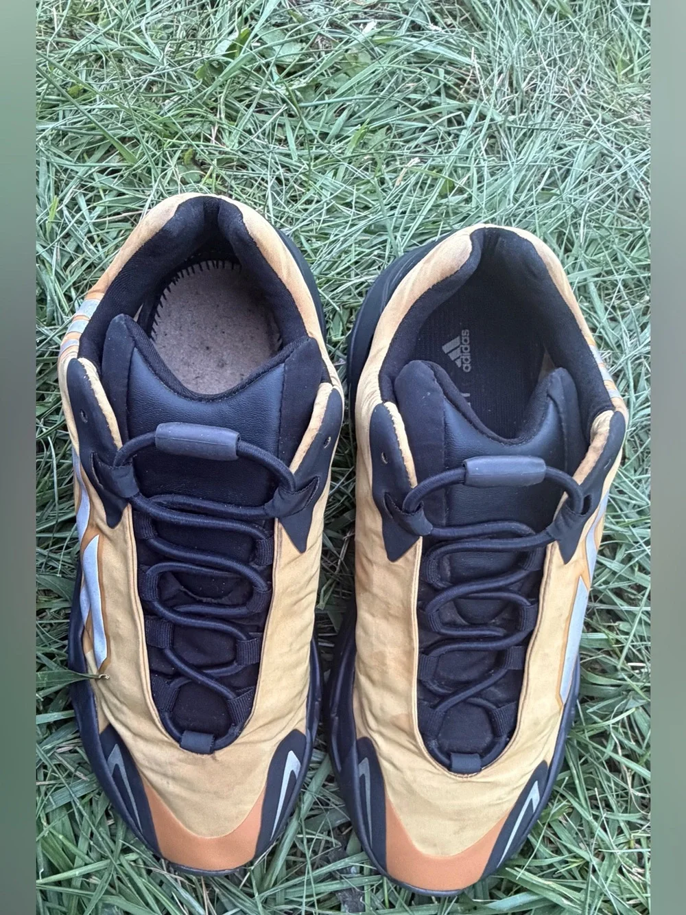 adidas Men's Chunky Sneakers in Tan, Black and Orange